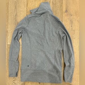 Lululemon define jacket. Grey with beautiful floral detail on the front. Size 4